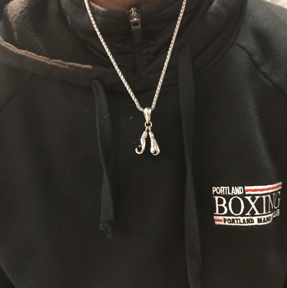 Boxing Gloves Pendant Necklace