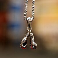 Boxing Gloves Pendant Necklace