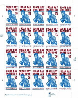 Sugar Ray Robinson 39 cent Postage Stamps