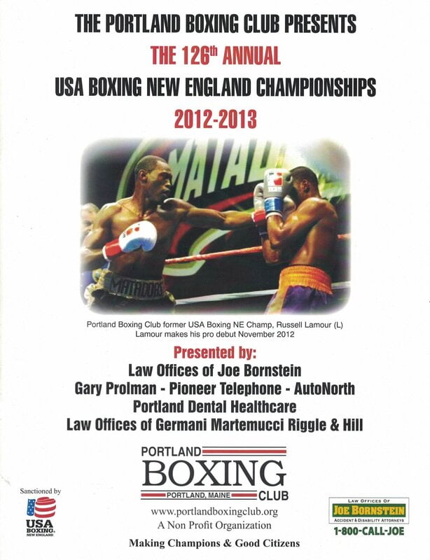 USA Boxing New England Championships Official Programs