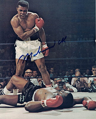 Muhammad Ali Autographed 8x10 Photo Phantom Punch