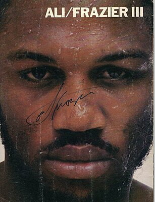 Autographed Ali-Frazier III "Thrilla in Manilla" Program