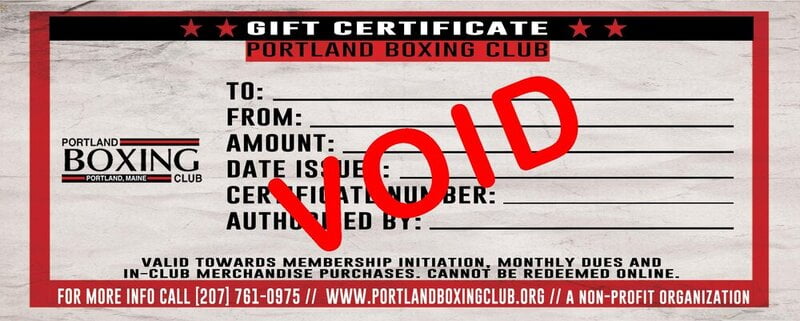 Gift Certificate